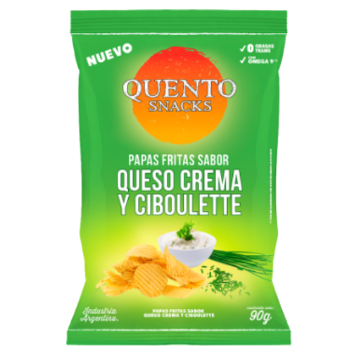 Papas Queso Crema y Ciboulette Quento